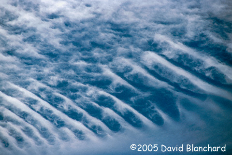 Wave clouds in the morning sky