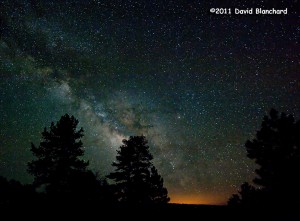 The night sky as seen from the Kaibab Plateau.