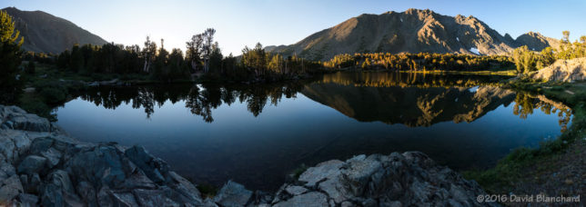 Morning light at Frog Lake in the <a href="https://en.wikipedia.org/wiki/Virginia_Lakes" target="_blank"> Virginia Lakes</a> region of the eastern Sierra.