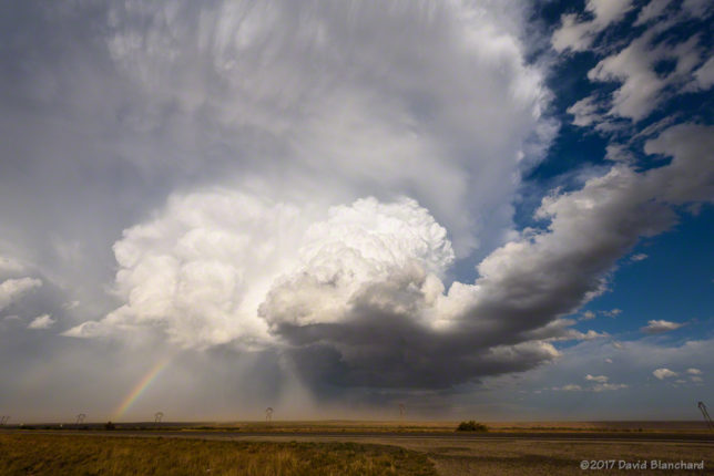 Severe thunderstorm, southeast New Mexico.