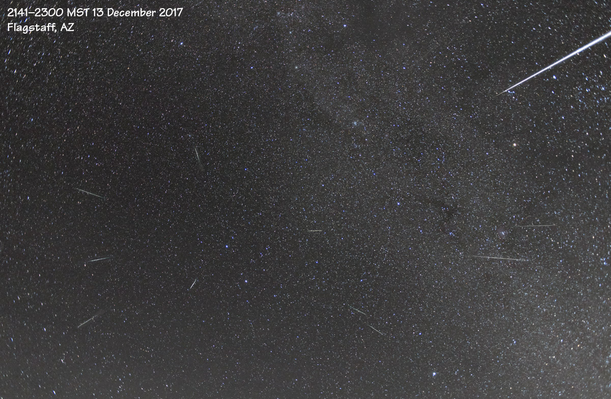 Geminid meteor shower – Flagstaff Altitudes