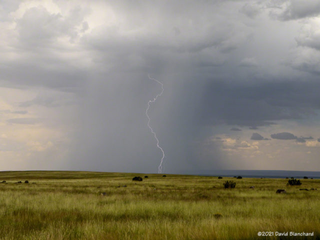 Lightning at Wupatki National Monument.