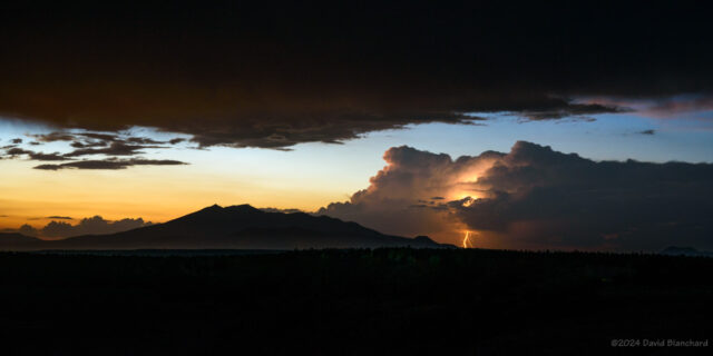 Lightning from a distant storm located over Grand Canyon. Wish I had been at the Canyon.